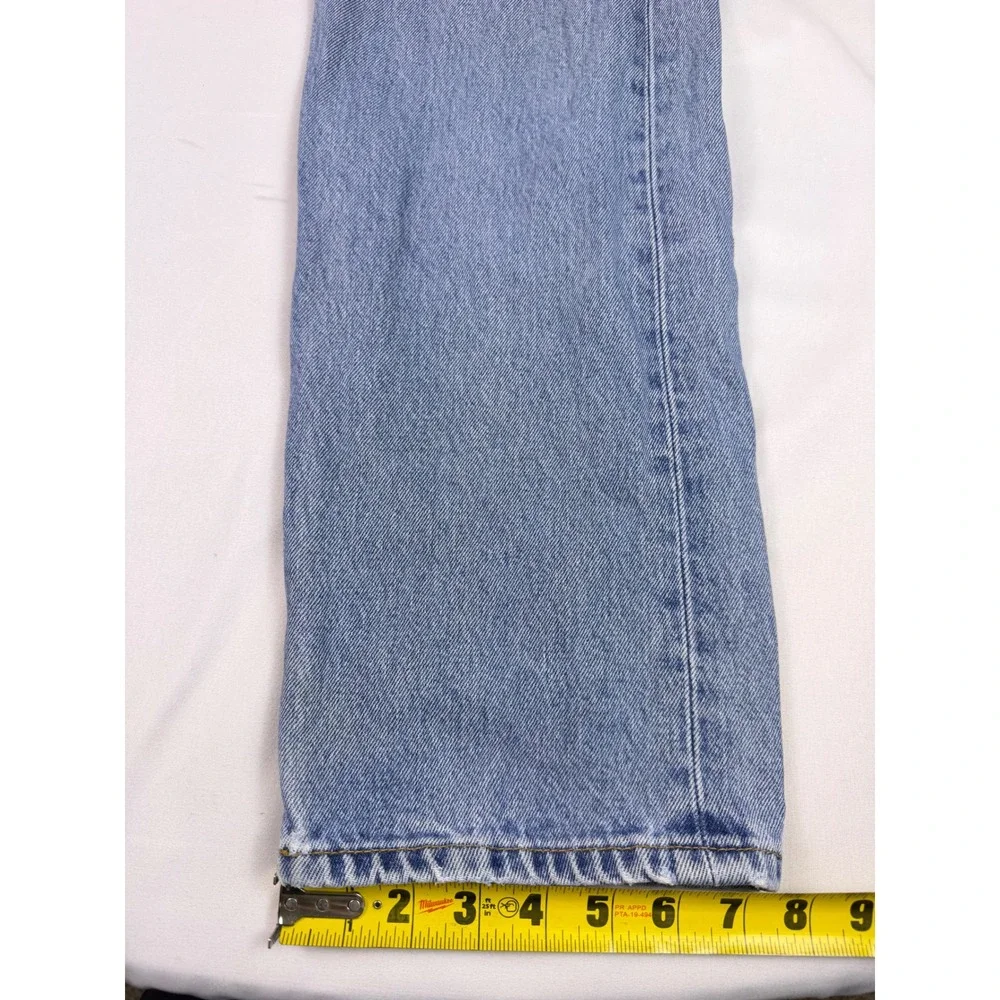 Vtg Levis 501 Jeans‎ 33x32 (Fits 31x31) Light Wash Straight Leg Button Fly USA